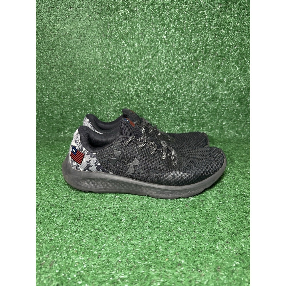Under Armour Freedom Charged Pursuit 3 Womens Size‎ 8.5 Black Mesh Running Shoes